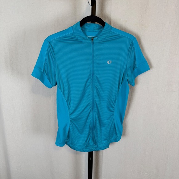 Pearl Izumi Tops - Pearl Izumi Select Women‎ Cycling Jersey LG Turquoise Blue Short Sleeve Full Zip